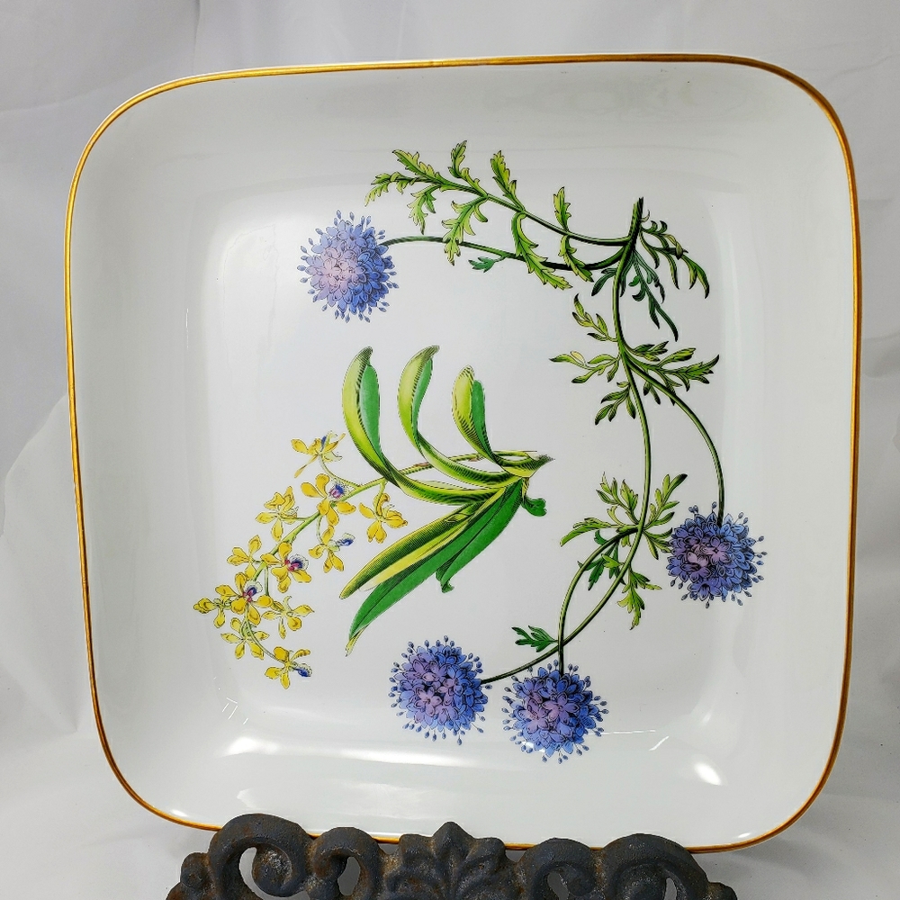 SPODE Stafford Flowers Gilia Aerides Square Baking Casserole